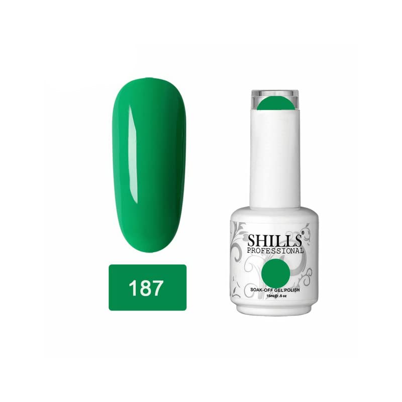 Image of SHILLS PROFESSIONAL Uv /Led Soak Off Glossy Finish Nail Polish Nail Art Nail Polish Color Shade 187, 15 Ml