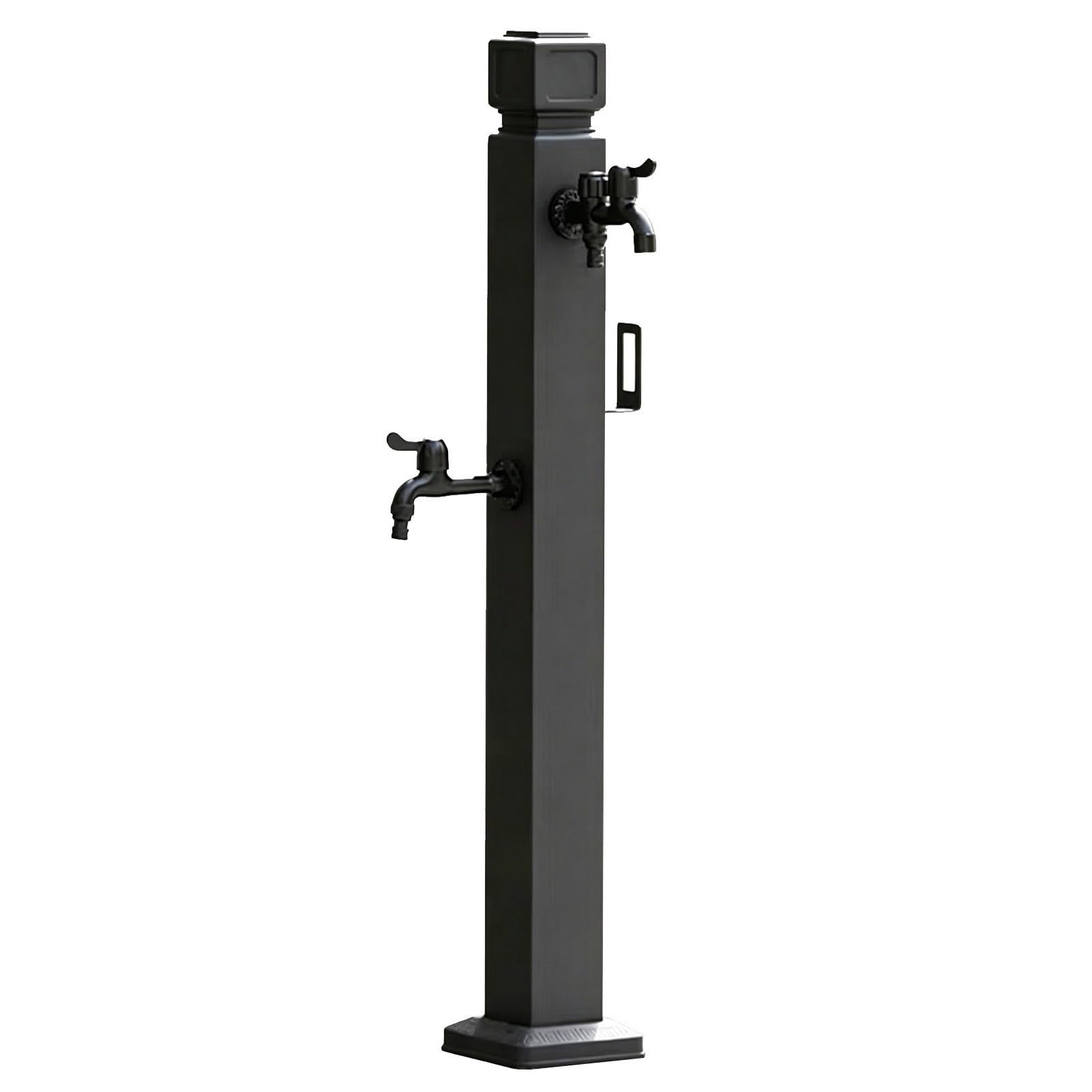 Gaommini Style 2 Outdoor Water Column Garden Water Tap With Faucet & Spray Gun, Water Column Antifreeze Hose Faucet, Decorative Water Feature Fountain Water Dispenser Hydrant(,Height: 95Cm/37.4In)