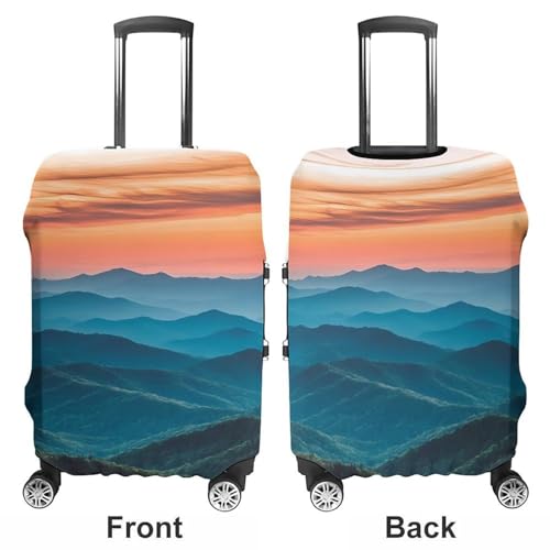 Smoky Mountains Sunrise Travel Luggage Cover for Suitcase 19-32 Inches Elastic Washable Baggage Protector3