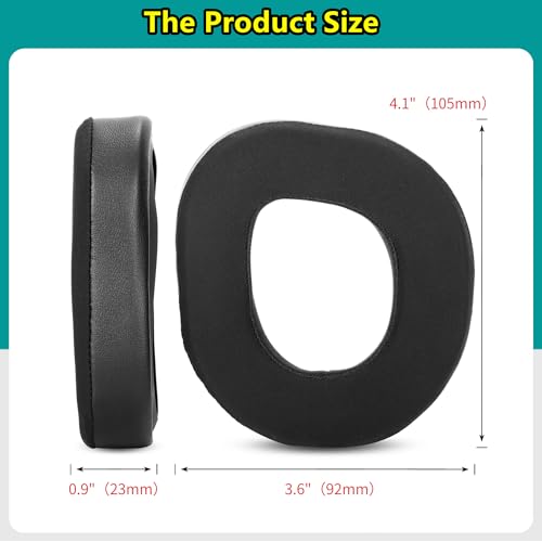 Cooling Gel Ear Pads Ear Cushions Compatible with Turtle Beach Stealth 700 Gen 3 (700 Gen3) Wireless Gaming Headset Earpads Replacement Ice Silk Fabric Memory Foam Black - Image 5