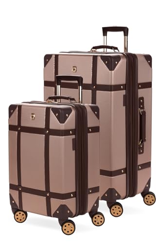 SwissGear 7739 Hardside Luggage Trunk with Spinner Wheels Blush 2-Piece Set (19/26)