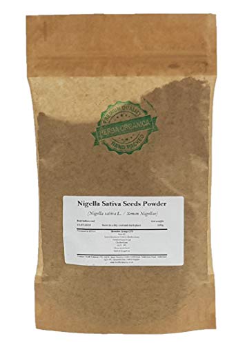 Comino Negro Semillas Polvo / Nigella Sativa L / Nigella Sativa Seeds Powder # Herba Organica # Eguilla Hortense, Niguela, Niguilla (200g)