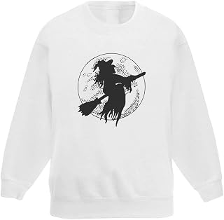 Azeeda 'Witch Silhouette' Kid's Sweatshirt/Jumper (7-8 Years) (KW00011061)