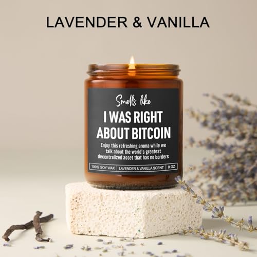 Scented Candle, Bitcoin Merch, Cryptocurrency, Crypto Gifts for Men, Women, Funny Bitcoin Gifts for Him, Husband, Boyfriend, Dad, Son, Brother, Best Friend, Trader, Crypto Lovers - Image 4