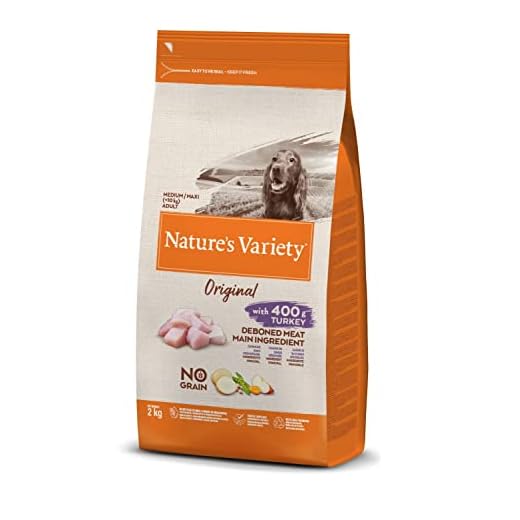 Nature's Variety Original No Grain - Pienso para perros adultos con pavo deshuesado 2 Kg