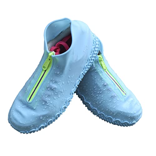 KOMBIUDA 1 par de cubiertas de silicona para zapatos impermeables para lluvia y barro