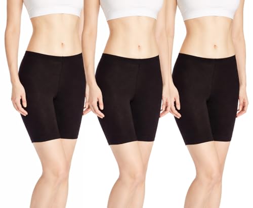 Image of ICEDIVE Women's High Coverage Super Combed Cotton Elastane Stretch Mid Waist Shorties