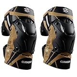 [XXPPJJ] 膝 プロテクター バイク 膝ブレース 膝サポートサイクリング ニーパッド 着用簡単 衝撃吸収 アウトドア スポーツ オートバイ/自転車用 腿防具 膝防具 左右セット 2個のバイク用膝パッド (ダークイエロー)