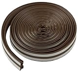 M-D Building Products 43848 M-D All Climate Wave Profile Weather Seal Tape, 17 Ft L X W 3/8 in T, 1-Pack, Brown