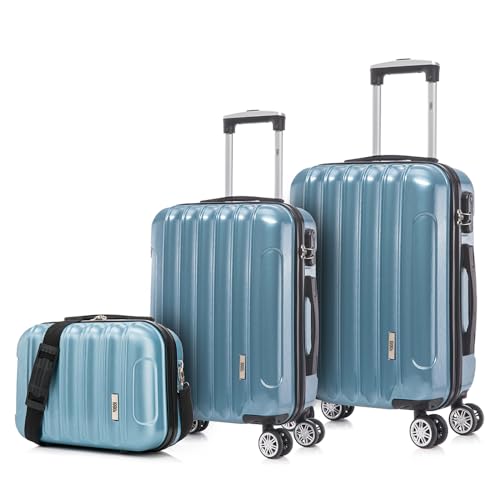 Set de Valises Voyage polycarbonate Bleu