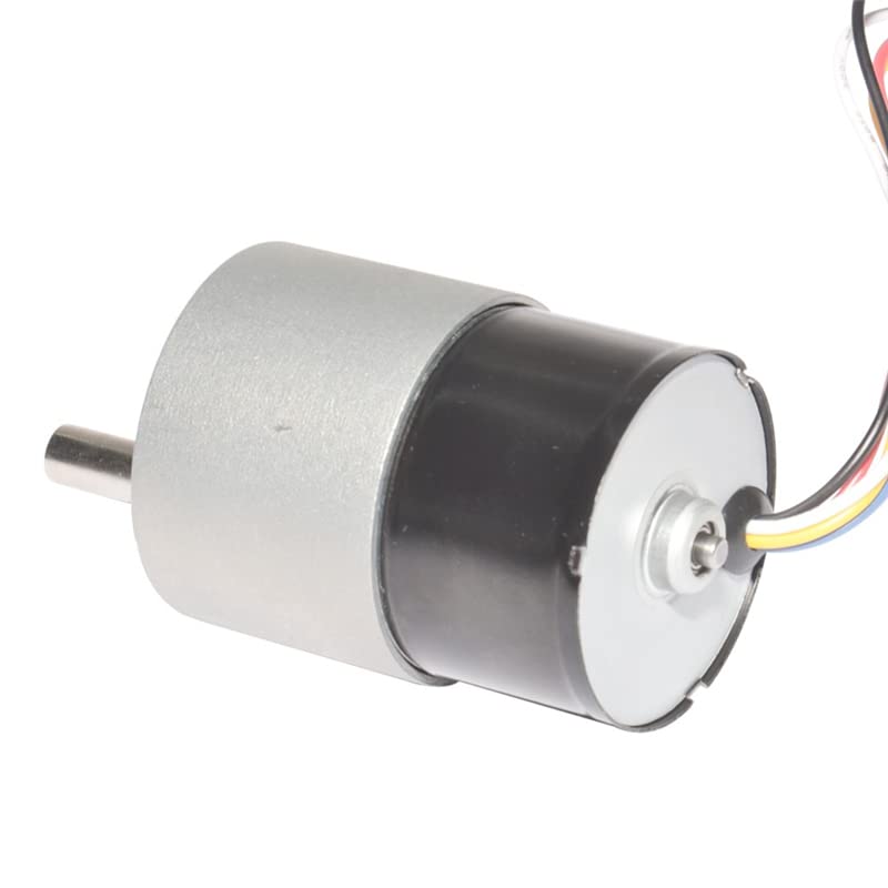 Bag view of the DC Brushless Gear Motor, showing the wire connections.