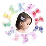 🎀 LOVELY DESIGN - Einzigartiges und lebendiges Schmetterlingsdesign, wie ein echter Schmetterling, der versehentlich in Ihrem Haar bleibt, Ihrer Frisur mehr Farben verleiht und eine lebendige Fantasie erzeugt