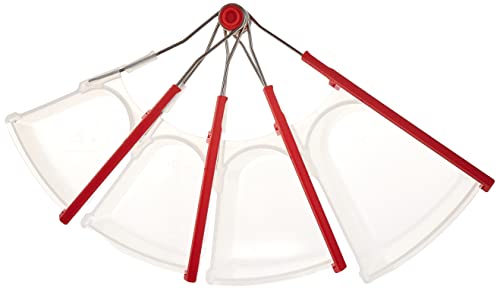 Dreamfarm Levups Juego de 4 Vasos Medidores Auto-nivelantes Rojo miniatura 3