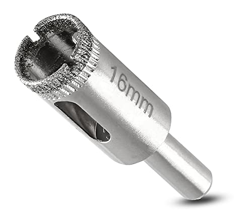 Image of Luomorgo 16mm /5 /8 inch Diamond Hole Saw Drill Bits, 5Pcs | 1.1 inch Cutting Depth, For Glass Ceramic Marble, For Porcelain Tile Granite, For Quartz Gemstone