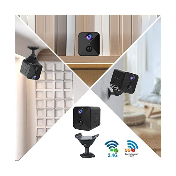 Spy Camera WiFi Hidden Camera,2023 Upgraded 4K Mini Security Nanny Camera,100 Days Standby Battery Life,AI Motion Detection Alerts, Auto Night Vision,Real Time Record Surveillance Camera for Indoor - Image 4
