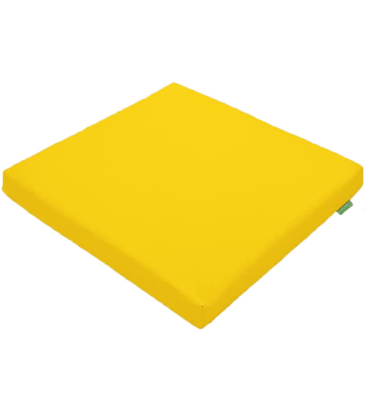 Soodie&Zuzu's Outdoor Seat Cushion Pads Rattan Furniture Garden Dinning Chair Water Resistant Patio Furniture Chair Padding Lightweight Durable Only Armchair Seat Pad (Pack of 1, Yellow)