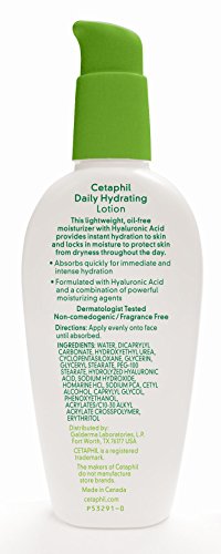 cetaphil daily hydrating lotion ingredients