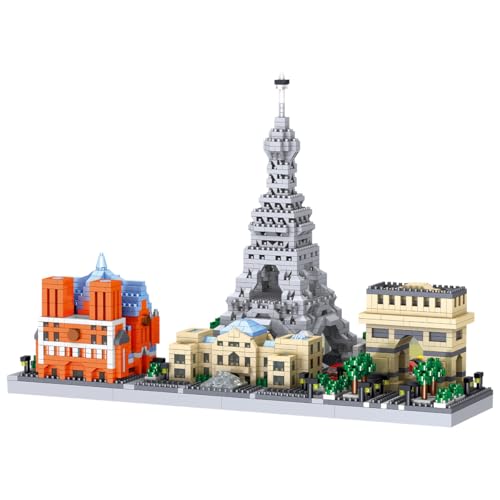 DAHONPA Paris Skyline Architecture Micro Building Blocks Set, 246...