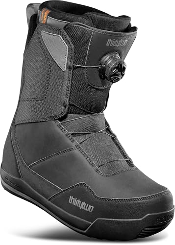ThirtyTwo Shifty BOA Snowboard Boots - Snowboard Boots with Dual-Zone Lacing & Grippy Outsole - Black - Size 8.5