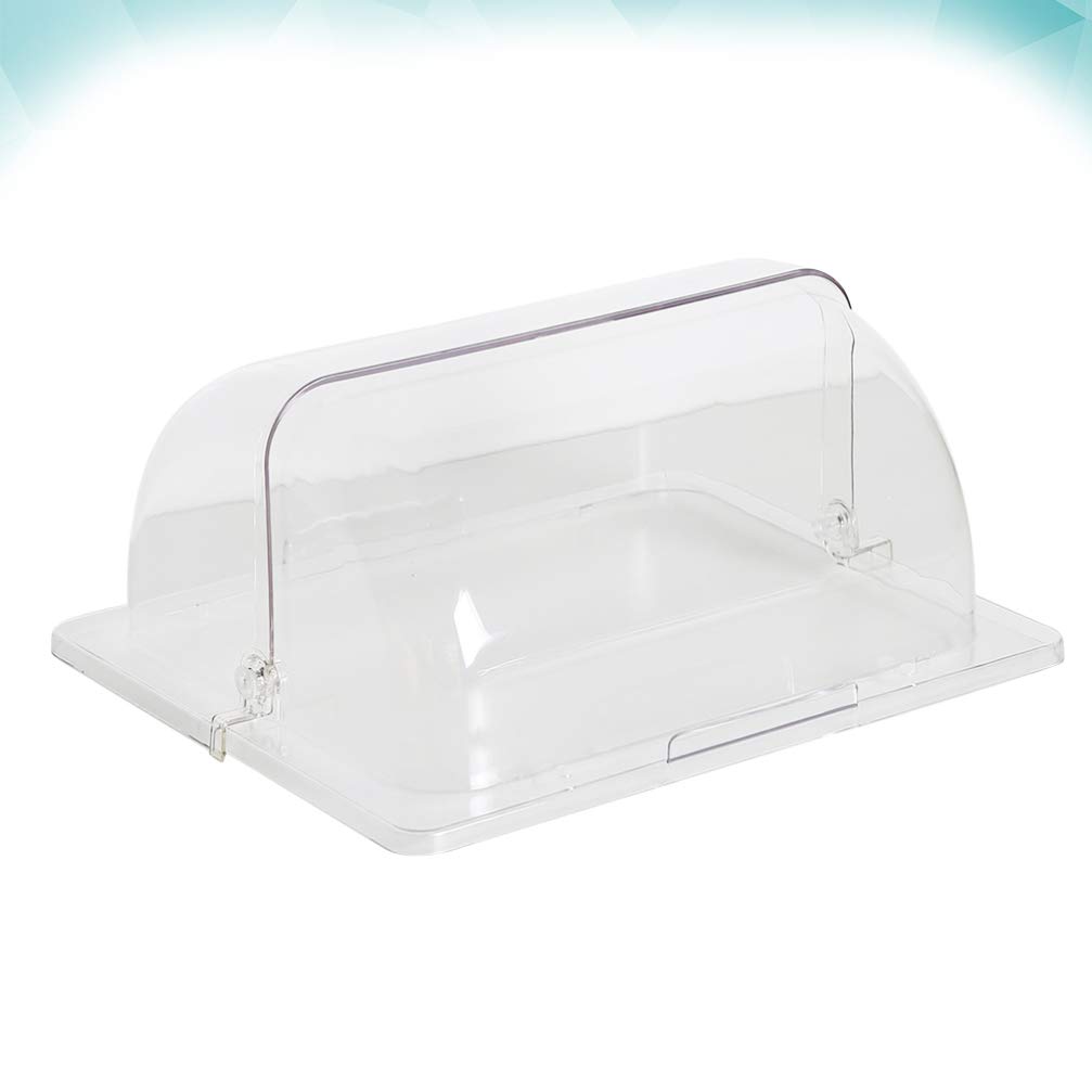 Buy HEMOTON Countertop Bakery Display Case Chafing Dish Cover Clear Plastic Bakery Pan Display