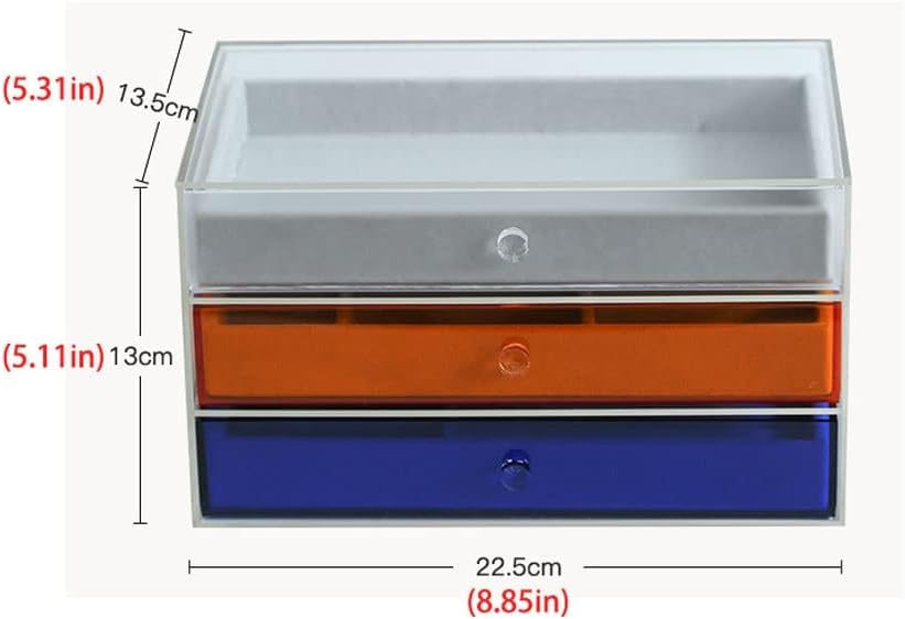 Jewelry Organizer Stand Jewelry Box Storage Box Small Jewelry Box Cosmetic Box Can Store Rings Bracelets Necklaces Earrings Watches (Acrylic Material) Jewelry Storage Box