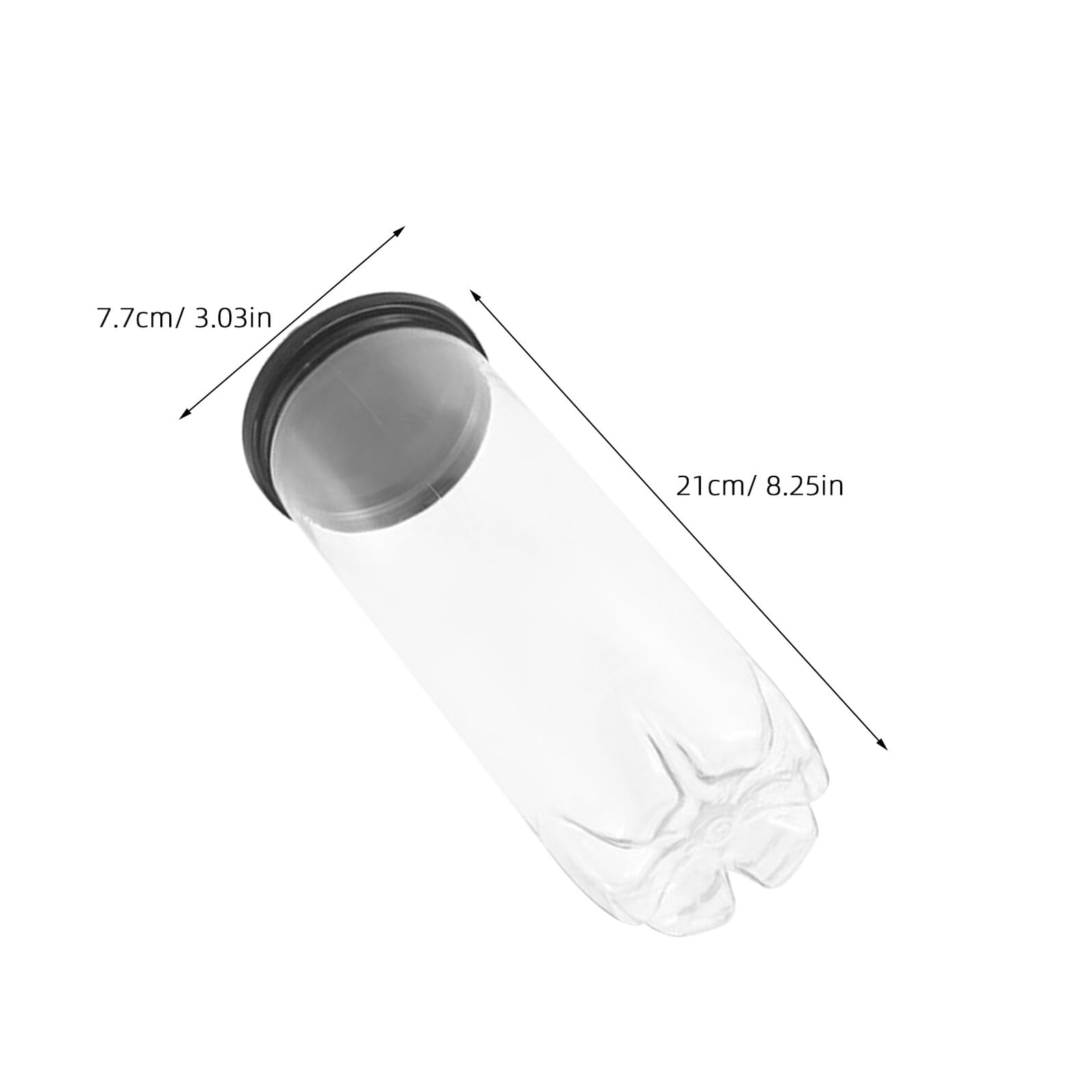 TOYANDONA Tubo Raccogli-palline da Tennis in Pvc Trasparente Resistente All’umidità con Tappo Ermetico, Set da 10 Pezzi, Contenitore Portatile per Palline da Tennis e Golf,