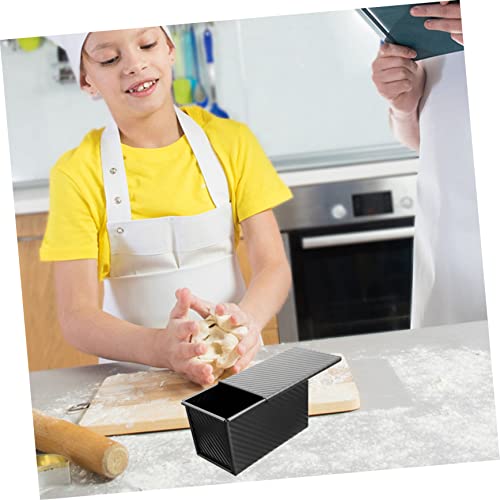 Moldes para pan que no se pegan con tapa de acero al carbono y molde rectangular 4