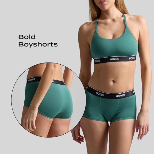 Image of Woxer Womens Boxer Briefs Underwear - Ultra Short Boyshorts Panties, Modal Fabric, Chafe-Free, Boxers for Sleep & Gym