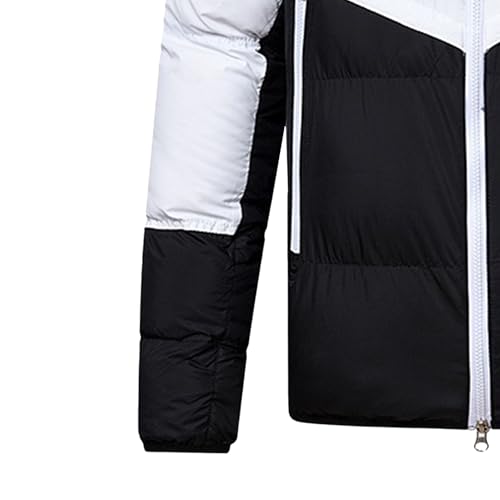 Chaqueta acolchada para hombre impermeable con capucha para invierno 5