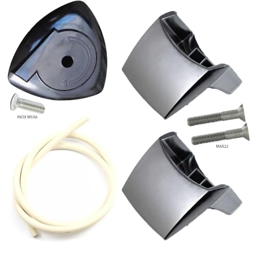 ALGOMAS® Recambios olla Magefesa Clásica | Pack Repuestos para Olla Magefesa | Incluye Pomo, Asas, Tornillos y Junta de Goma (92cm, hasta 12L, se puede cortar) | Registro Sanitario 39.01.773/VI