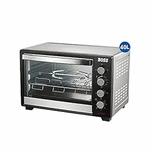 Boss Desire Oven Toaster Griller (OTG) 40 Liters,Black and Silver