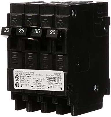 Siemens Q22035CT 20-Amp 1 Pole/35-Amp Double Pole 10-Kaic Circuit Breaker image 5