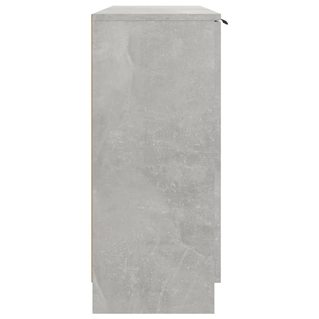 vidaXL Credenza Grigio Cemento 90,5x30x70 cm in Legno Multistrato