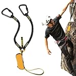 EUNEWR Juego de vía ferrata, correa de escalada pa...: Diseño ergonómico: este juego de vía ferrata está diseñado ergonómicamente para garantizar la seguridad y comodidad durante largas excursiones de montaña o aventuras alpinas. Alta seguridad: el conjunto está equipado con un brazo de seguridad elástic...