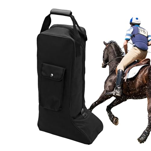 Generisch Tasche Für Reitstiefel Asserdichte Mit Handgriff 31 * 54cm Oxford-Stoff Tragbares Stiefeltasche Staubdichte Abnehmbarem Und Verstellbarem Aufbewahrungstasche Für Reitstiefe