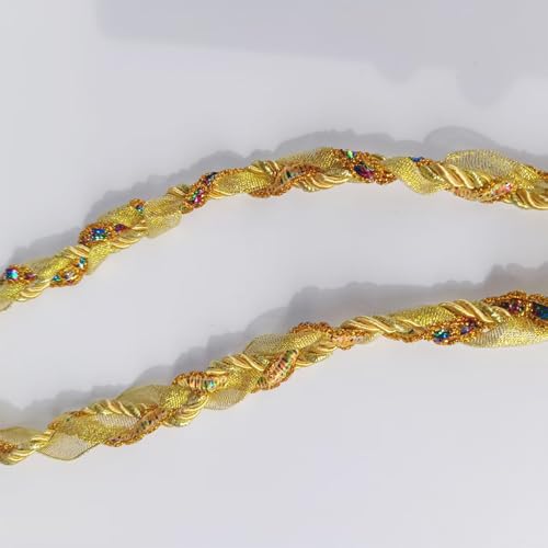 Cuerda católica de boda con diamantes de imitación de clavel y lazo de cristal elegante 5