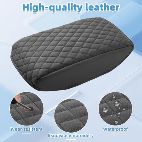 Image of Center Console Armrest Cover Compatible with Subaru Forester 2019 2020 2021 2022 2023 2024 Fully Covered Anti-Scratch Protector Interior Accessories