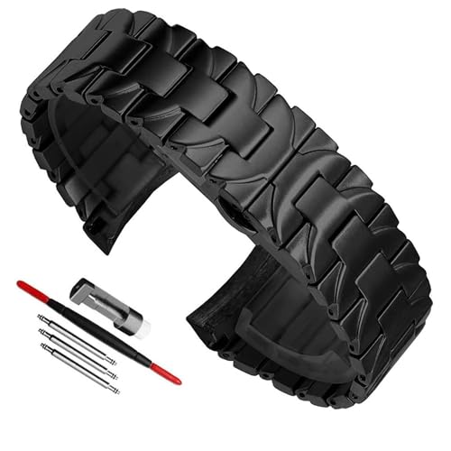 Bracelet de montre en acier inoxydable robuste avec fermoir fixe