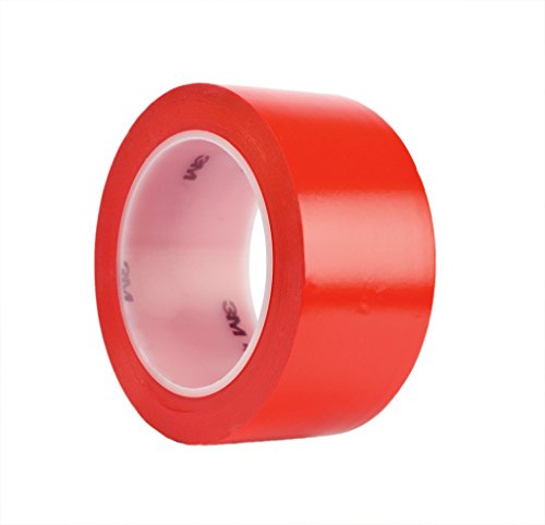 3M 471 Cinta de Marcación y Seguridad, 102 mm x 33 m, 8 unidades, Rojo