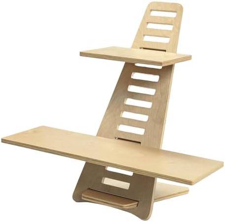 ergonomist Standing Desk Wooden Portable Laptop Stand Sit Table H...