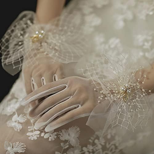 ATHX 19" Lace Opera Gloves For Women - Elegant Floral Long Gloves For Wedding, Prom, Tea Party