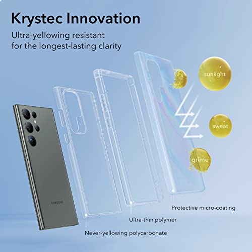 ESR Krystec Clear Case for Samsung S23 Ultra - Clear