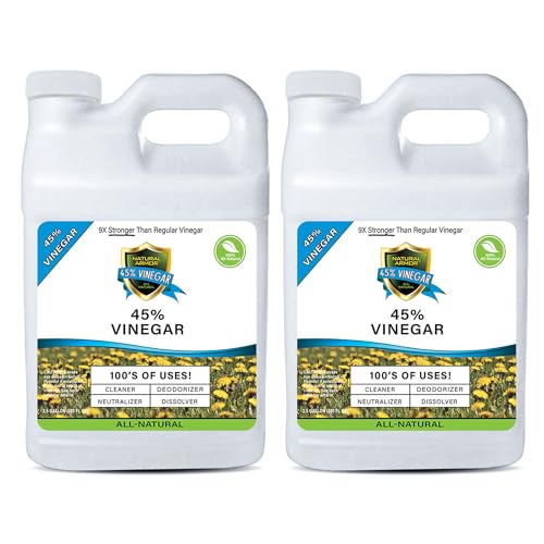 Image of Natural Armor 45% Vinegar Industrial Strength Concentrate - Extra Strength - 9X Stronger Than Regular Vinegar (Case of 2-320 Oz Gallon Refills)