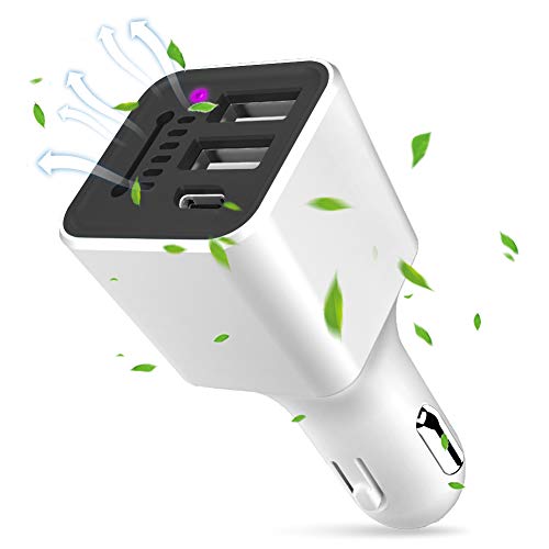 Car Charger Flush Fit 3.1A Dual USB & Type C Port, AVOD Universal