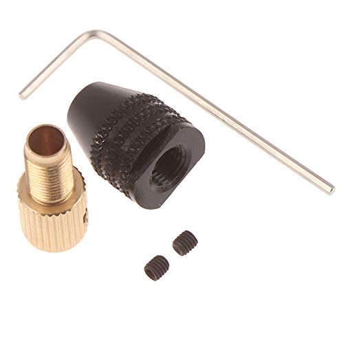 Drill Set bit Electric Motor Shaft Mini Drill Chuck Fixture Drill Bit Micro Drill Chuck Hex Drill Chuck Adapter Drill Collet Adapter(2)
