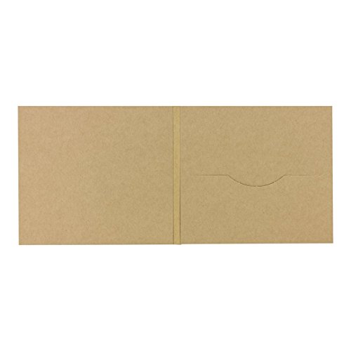 CD Digifile, Hülle m. 1 Schlitz, Kraftpapier 283 g/m², braun - 10er Pack – Bild 3
