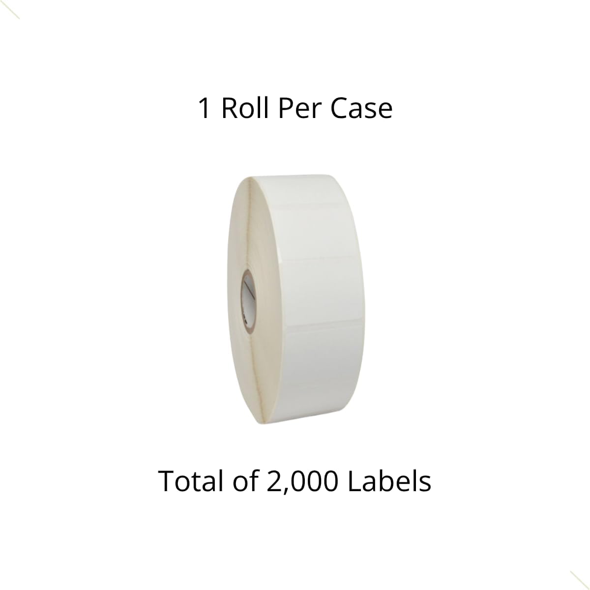 Zebra’s Thermal Transfer Label Polypropylene, 1 inch x 1 inch PolyPro 3000T 1 inch Core, 2000 Labels Per Roll, 1 Roll Per Case, Perforated, 5 inch Outer, Permanent Acrylic Adhesive, White.10023328