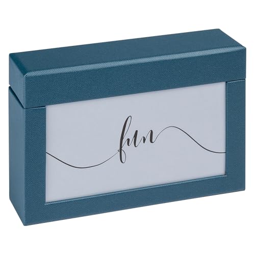 walther design Förvaringslåda för 100 foton 10x15 cm, Fotolåda Fun, blå, FB 116 L