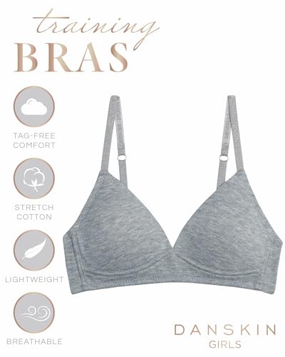 Danskin Girls' 4-Pack Wireless Training Bra2
