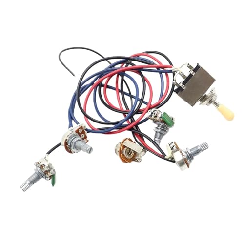 �z���ς݃��C���[�n�[�l�X �M�^�[�z���n�[�l�X 1 �Z�b�g �z���ς� 2v2t 3way �g�O���X�C�b�`�W���b�N 500k �|�b�g(Yellow)